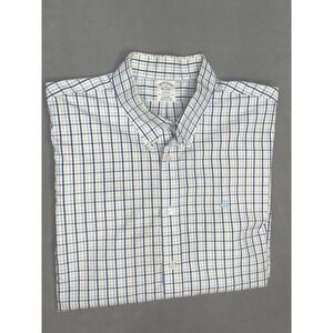 Brooks Brothers XXL Regent Fit Check Plaid Button Down Long Sleeve Shirt